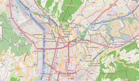 Carte Ville De Grenoble ≡ Voyage Carte Plan
