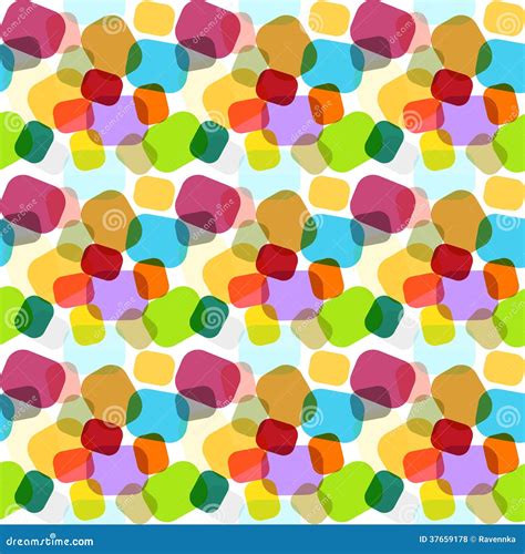 Seamless Colorful Abstract Mosaic Texture Stock Vector Illustration