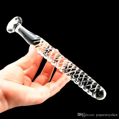 Thread Glass Anal Dildo Anal Sex Toys Butt Plug Glass Penis For Woman Men Crystal Massager Gay