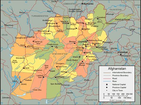 Jeho účelom / úlohou je: Afghanistan Map and Satellite Image