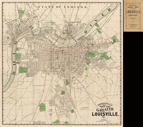 Louisville Mendenhalls New Index Map Of Greater Louisville Ky