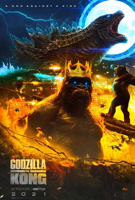 Artstation Godzilla Vs Kong A God Against A King Poster