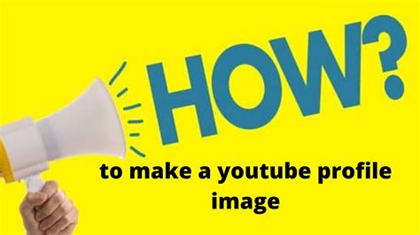 How To Make A Youtube Profile Image Tutorial Youtube