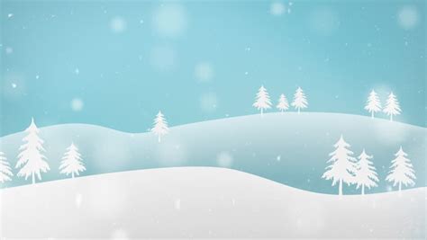 Falling Snow Winter Animation Background Stock Footage