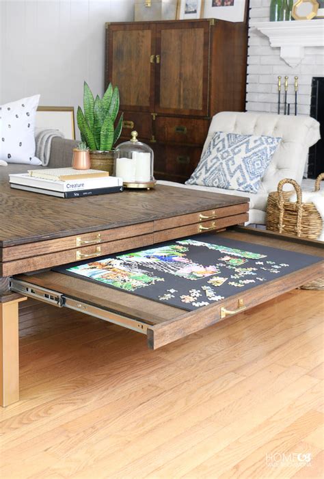 No matter how much space you have, you can find a game table that works. DIY Coffee Table With Pullouts - Home Made By Carmona