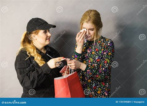 Security Guard And Shoplifter Stock Image Image Of Stealing Thief