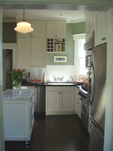 This kitchen proves small east sac bungalows can have high function and all the storage of a larger kitchen. Small White Kitchen | Houzz