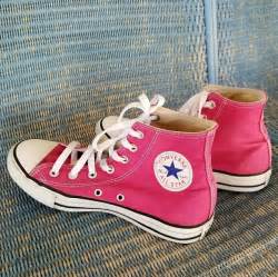 44 Off Converse Shoes Hot Pink High Top Chuck Taylor Converse From