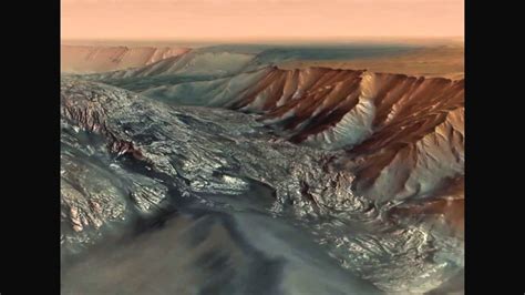 Mars Grander Canyon Hebes Chasma Fly Though Video Youtube