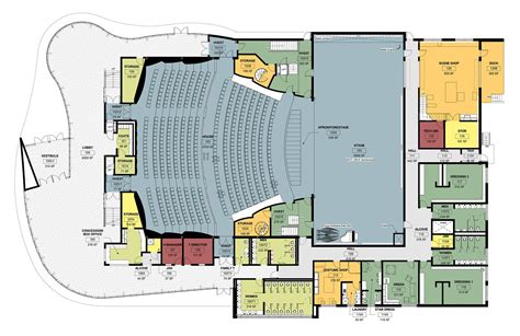 Glenn Massey Theater Auditorium Design Auditorium Plan Theatre Plan