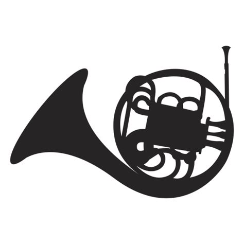 French Horn Musical Instrument Black Transparent Png And Svg Vector File