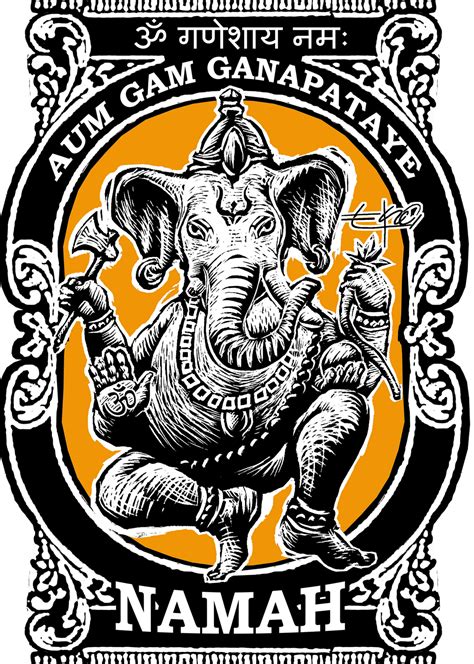 Ganesh Om Gam Ganapataye Namaha Dioses Hindues Deidades Hindúes