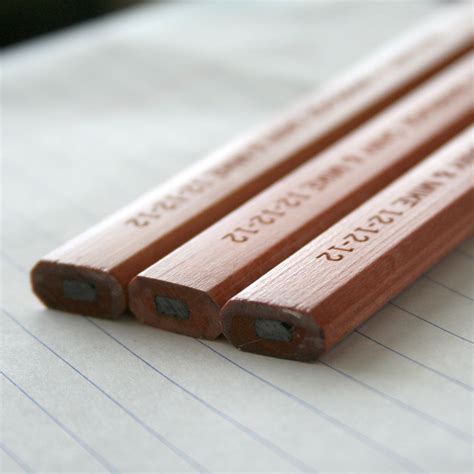 6 Six Custom Engraved Carpenter Pencils Your Name Favorite Phrase