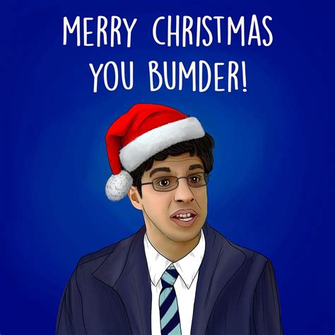 merry christmas you bumder confetti exploding greetings card boomf