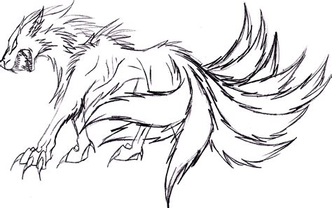 10 Tailed Demon Wolf By Yamishadowzero On Deviantart