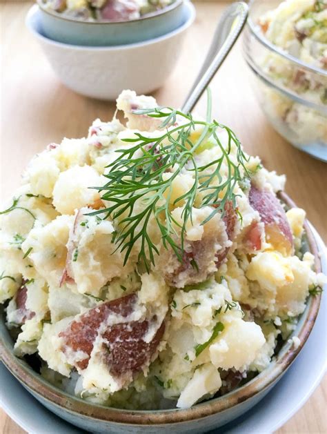 Red Bliss Potato Salad With Dill Eazy Peazy Mealz Red Potato Salad