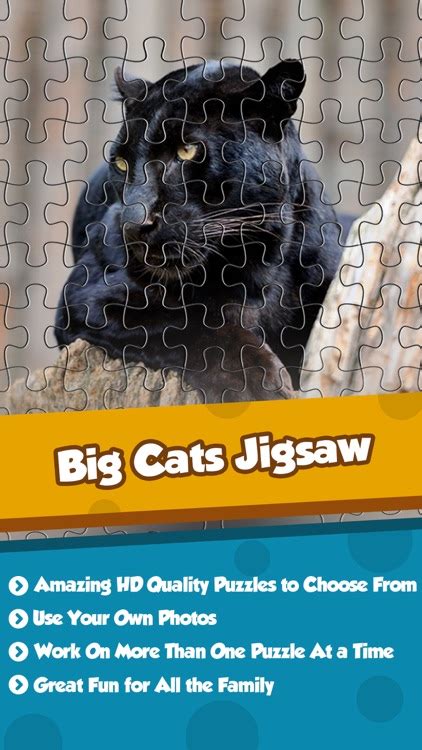 Big Cats Puzzle 4 Kids Endless Jigsaw Adventure By Binex Solutions
