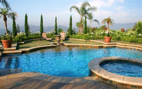 Los Angeles Mediterranean Custom Swimming Pool And Spa Mediterranean