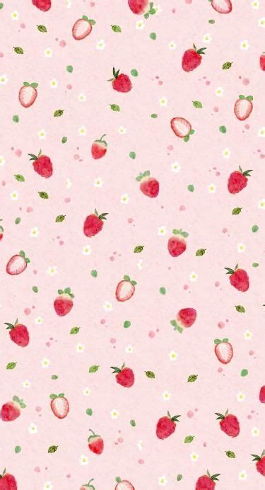 Strawberry Wallpaper Fruit Wallpaper Wallpaper Iphone Cute