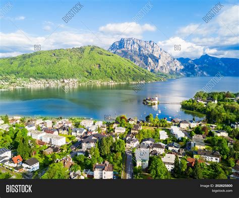 Gmunden Castle Aerial Image And Photo Free Trial Bigstock