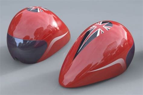 This particular helmet, which is one of the most visually appealing ones i've seen. Custom-Fitted British Olympic Cycling Helmets Made From 3D ...