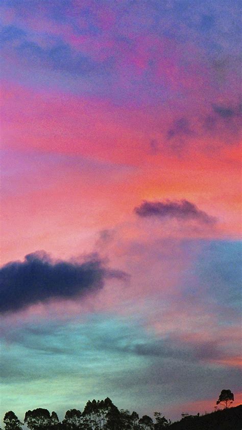 Sky Rainbow Cloud Sunset Nature Iphone Wallpapers Free Download