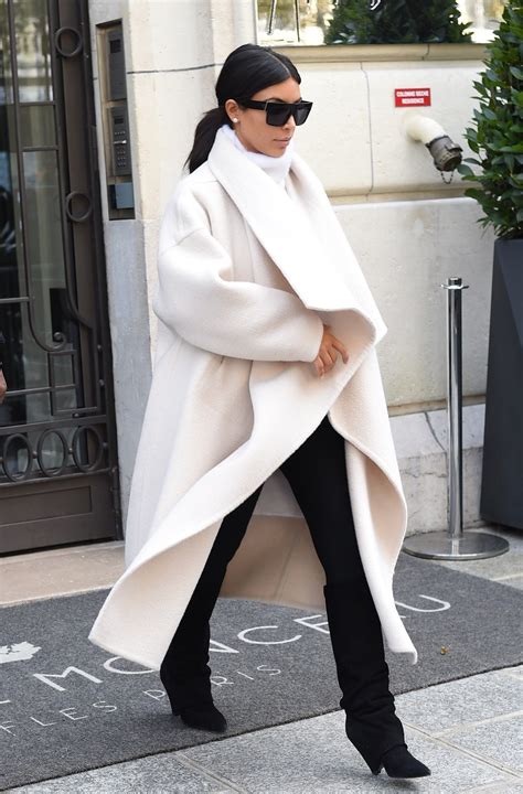 Kim Kardashian Winter Style Kim Kardashian Outfits With Suede Trench Coats Kanye West Kim