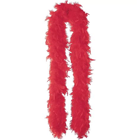 Red Feather Boa 72in Party City