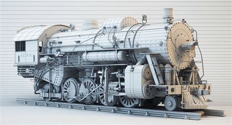 3d Model Icrr 1518 Steam Locomotive