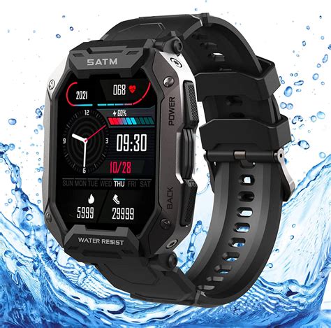 Military Smart Watch For Men 2023 1 69 Inch 5atm Waterproof Smartwatch