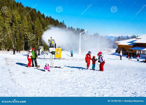 Ski Resort Bansko Bulgaria People Mountains View Editorial Stock Photo Image Of Mountain