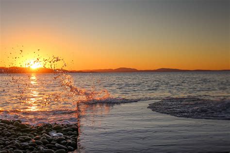 Free Picture Sunlight Pacific Sunrise Dawn Water Sun Dusk Sea