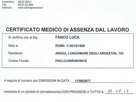 Negli ultimi anni però, la norma che. Ardea, Fanco presenta il certificato medico: "sfuma" la ...