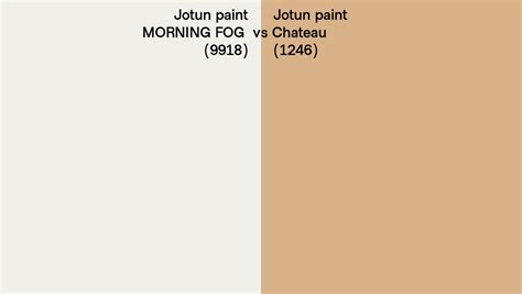 Jotun Paint MORNING FOG Vs Chateau Side By Side Comparison