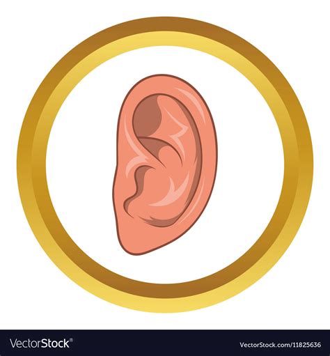 Ear Icon Royalty Free Vector Image Vectorstock