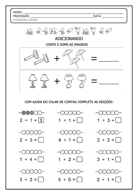 Atividade De Adição 1 Ano ENSINO