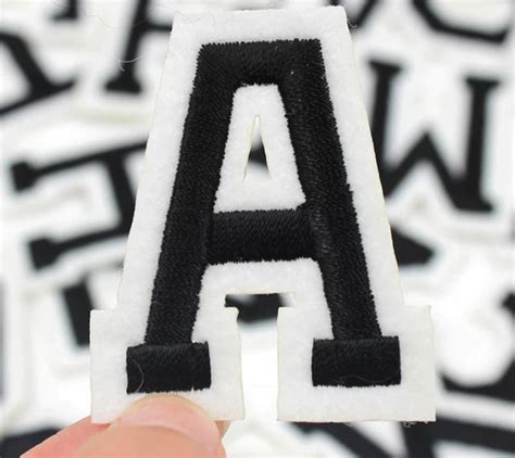 26pcslot Alphabet Letters Patches Embroidered Iron On Patch Etsy
