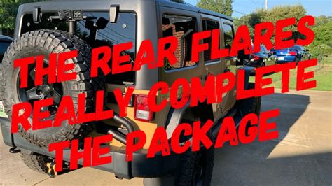 Jeep Jk Snyper Rear Fender Flare Install Youtube