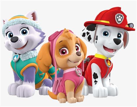 Marshall Skye Everest Paw Patrol Clipart Png Clipartix A The Best