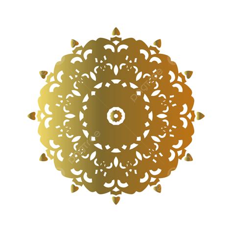 Thai Golden Vector Png Images Golden Thai Mandala Pattern Png Mandala
