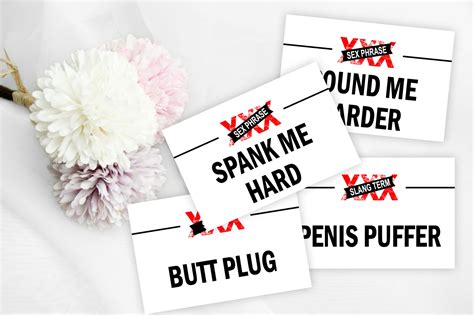 180 Adult Naughty Charades Game Cards Printables Depot