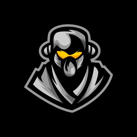 Ninja E Sports Logo Gaming Mascot Premium Vector