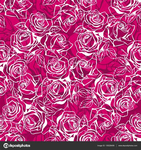 Floral Seamless Texture With Roses ⬇ Vector Image By © Likka Vector