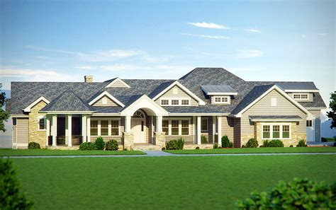 View our top trending craftsman plan, the aspen. Five Bedroom Craftsman Home Plan - 95007RW | Architectural ...