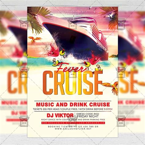 Cruise Fever Seasonal A5 Template Exclsiveflyer Free And Premium