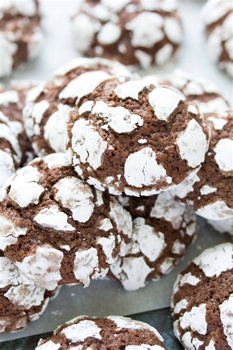 Fudgy Chocolate Crinkle Cookies Are A Christmas Cookie Favorite With A