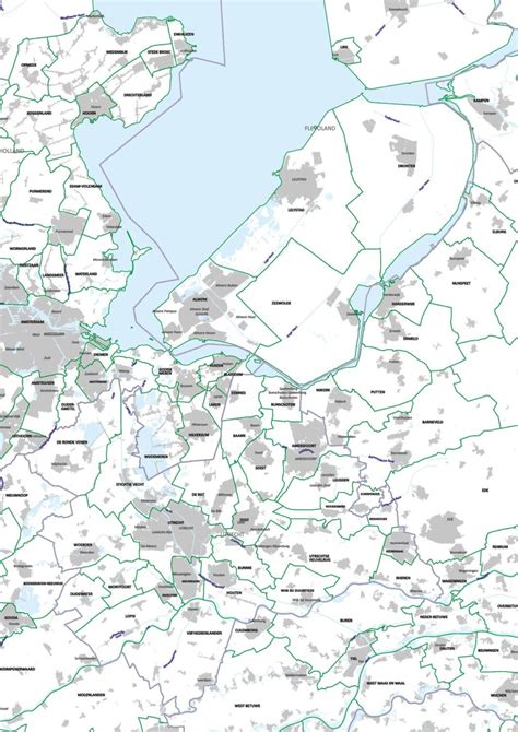 gemeentekaart nederland vector map