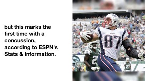 Rob Gronkowski Injury Update Patriots Te Concussion On First Super