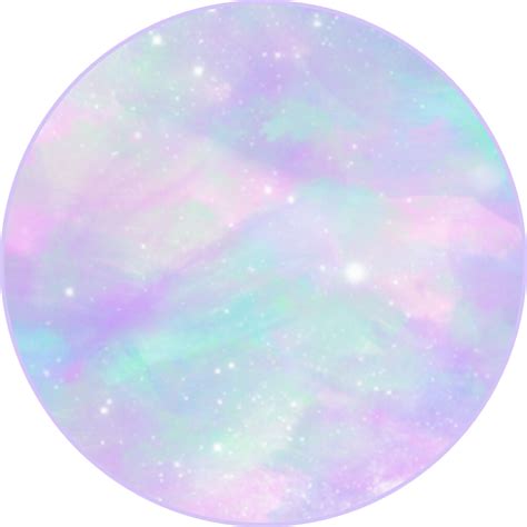 Download Pastel Galaxy Sticker Circle Transparent Circle Full Size