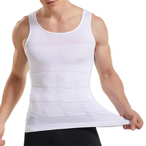MEN SLIMMING BODY Shaper Belly Tummy Control Compression Vest Underwear